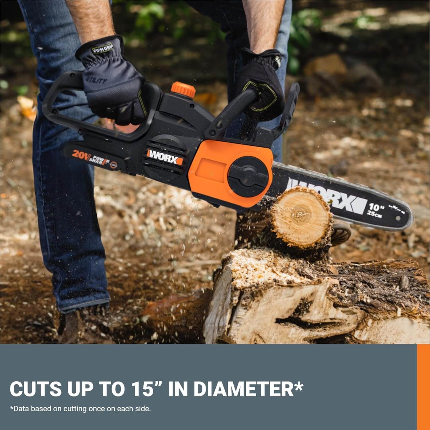 WORX WG322 20V Power Share 10" Cordless Chainsaw