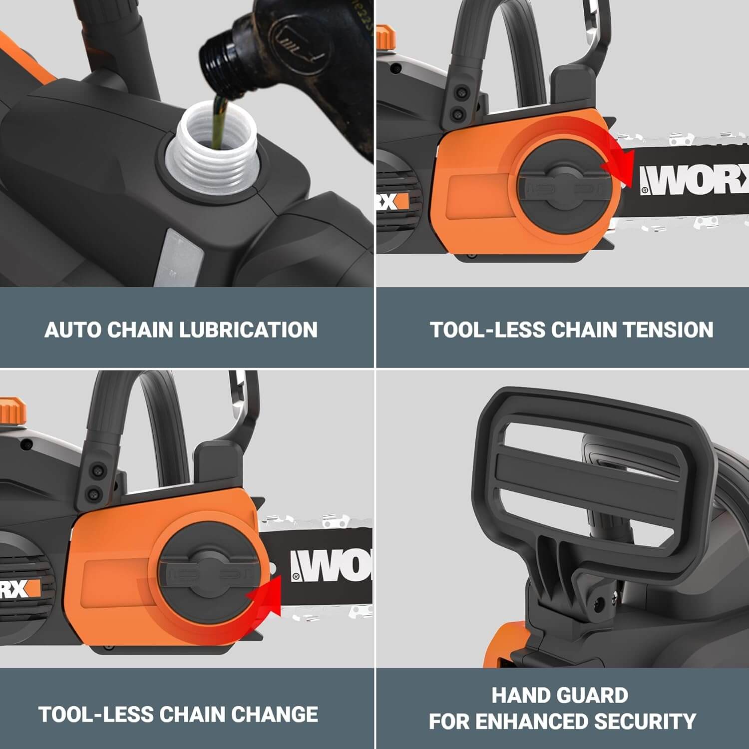 WORX WG322 20V Power Share 10" Cordless Chainsaw