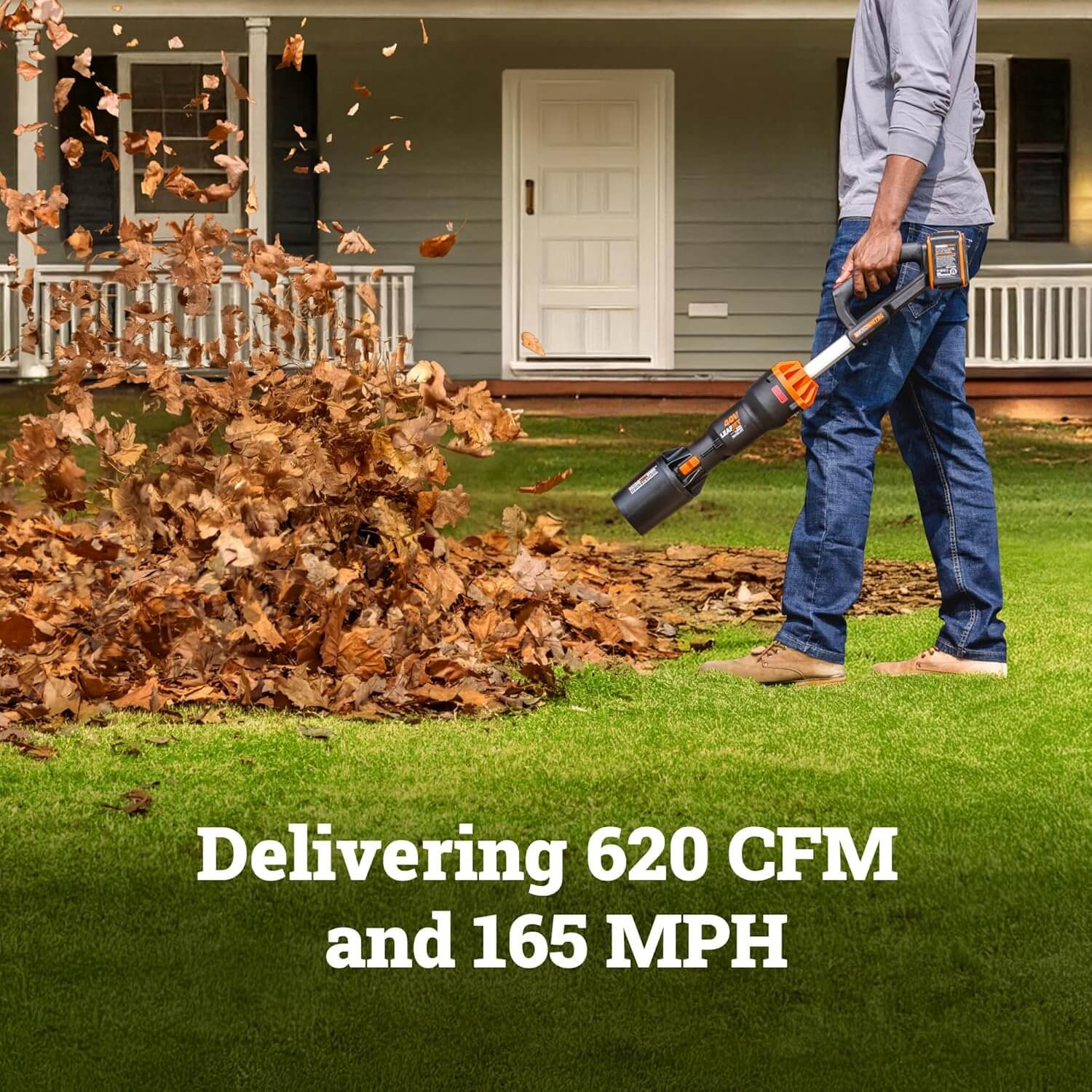 WORX WG585.9 Nitro 620CFM 40V Cordless Leaf Blower