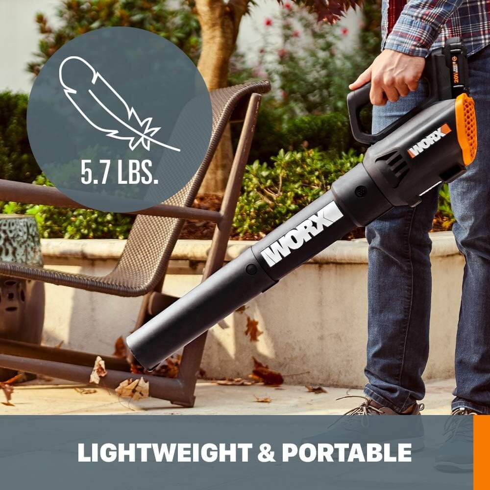WORX WG547.9 360CFM 20V Cordless Leaf Blower