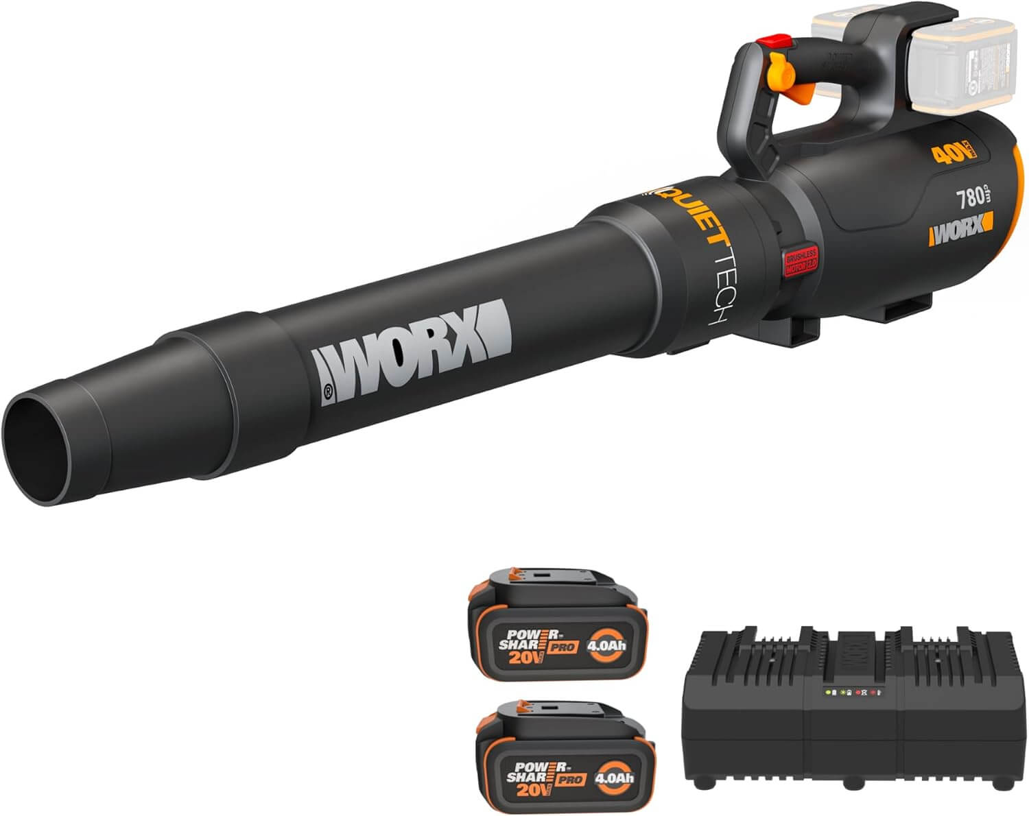 WORX WG582 780CFM 40V Cordless Leaf Blower