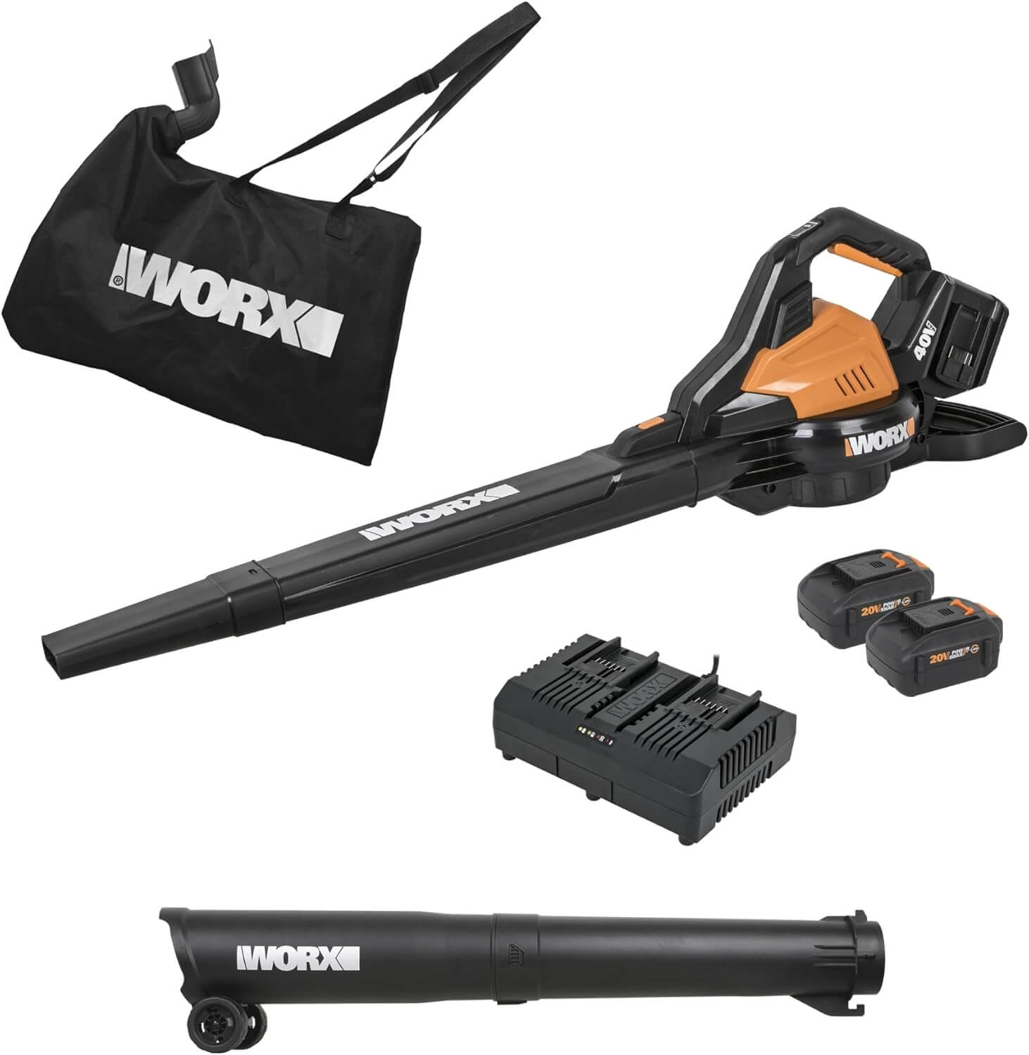 WORX WG583 40V 3-In-1 Cordless Leaf Blower