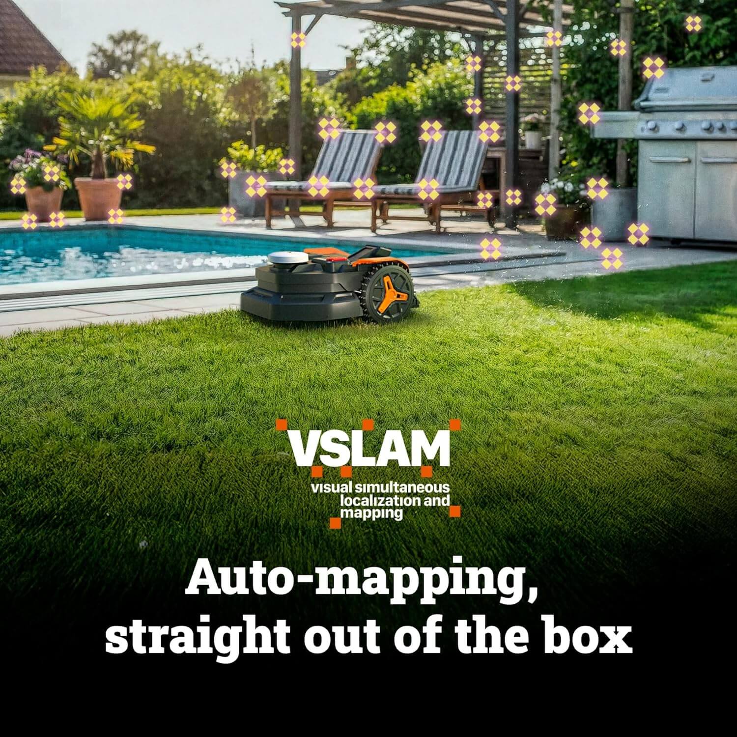 WORX WR320 Landroid Vision Cloud Robot Battery Lawn Mower