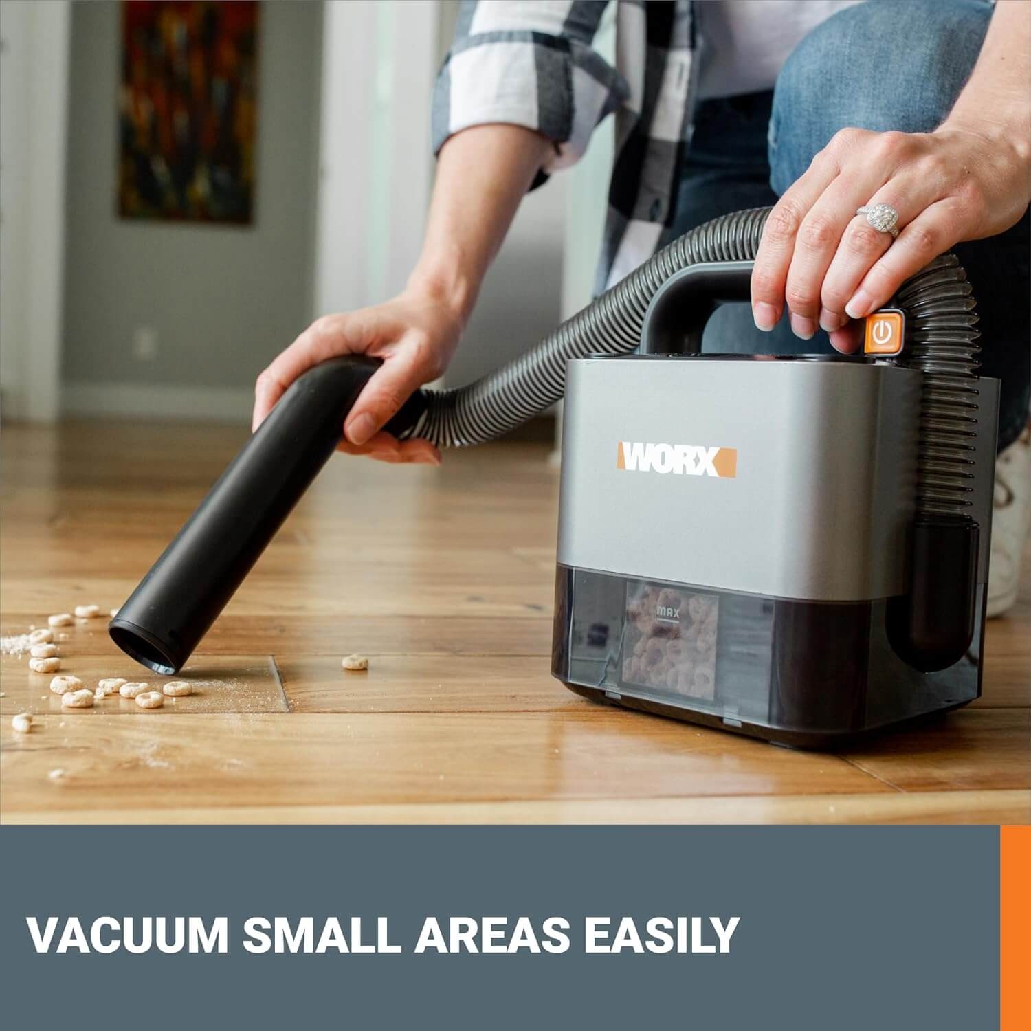 WORX WX030L 20V Power Share Cordless Cube Vac Compact Vacuum Cleaner