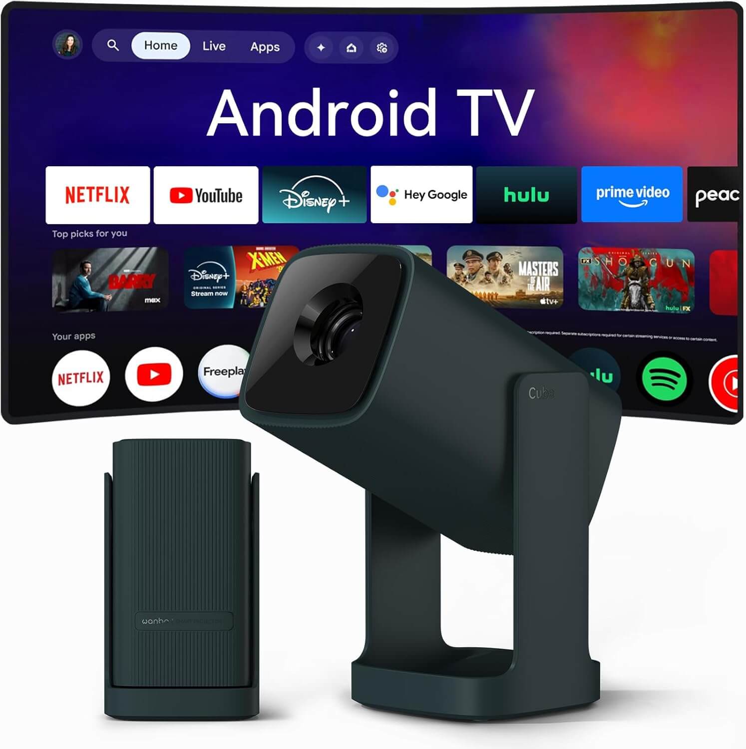 Wanbo Cube 1 Smart Home Projector Android TV OS