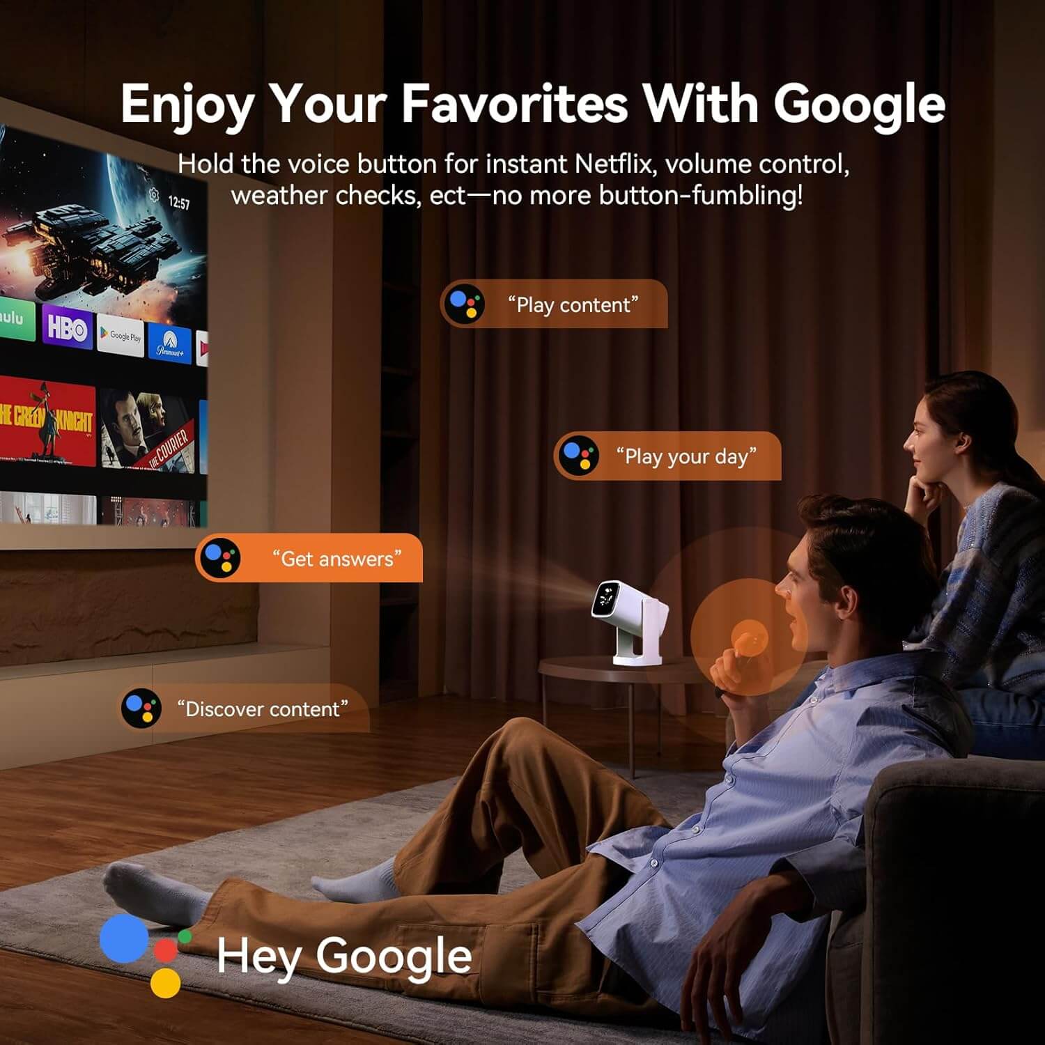 Wanbo Cube 1 Smart Home Projector Android TV OS
