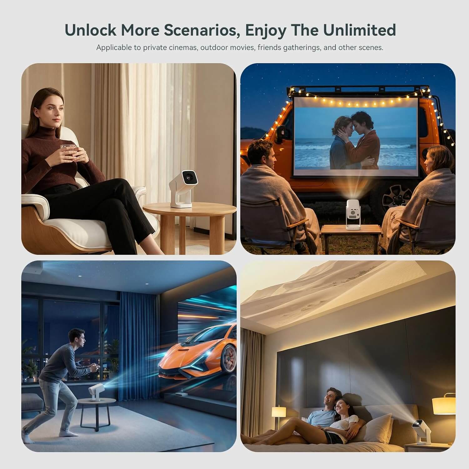 Wanbo Cube 1 Smart Home Projector Android TV OS