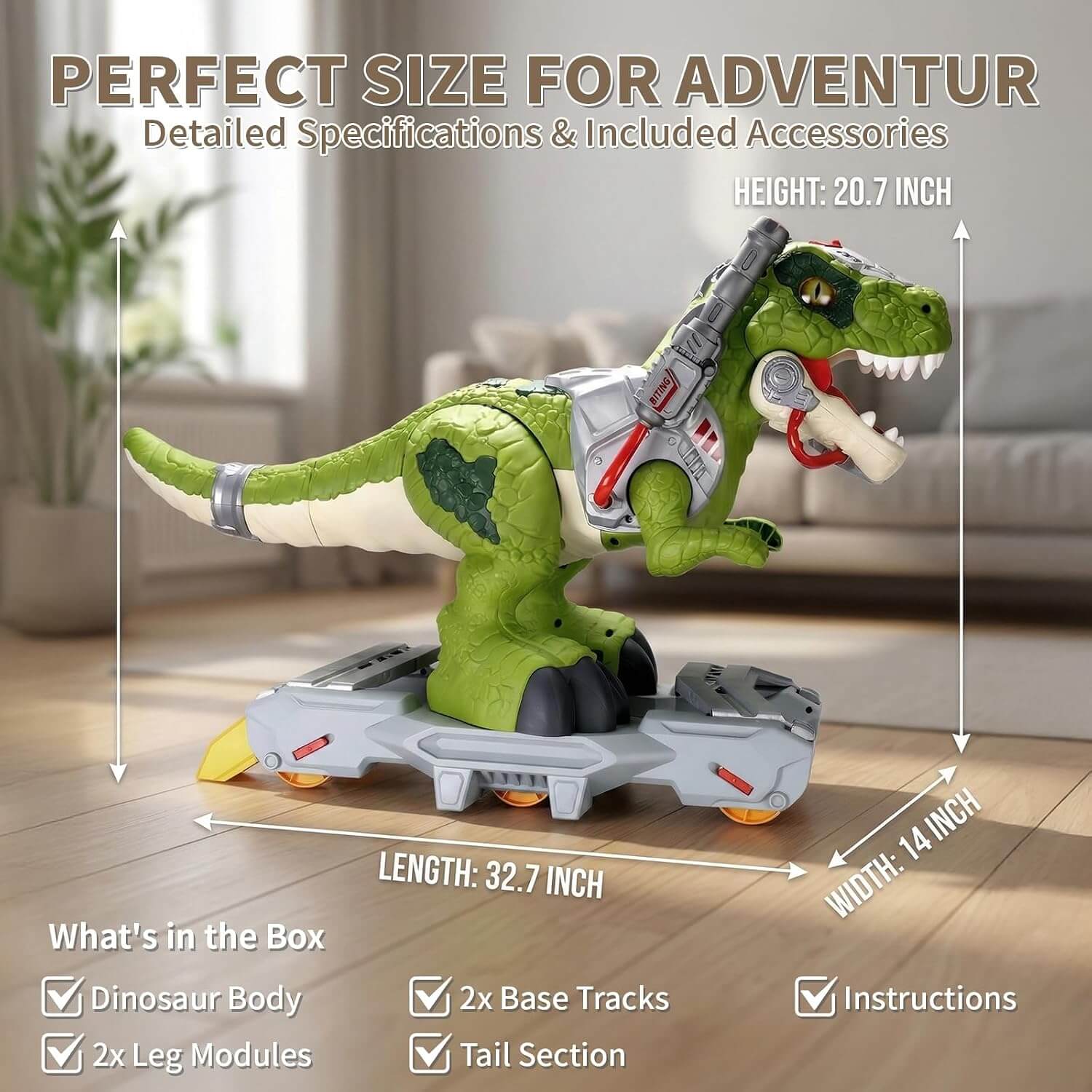 Wdebay K01 Kids' Ride-On Dinosaur Toy