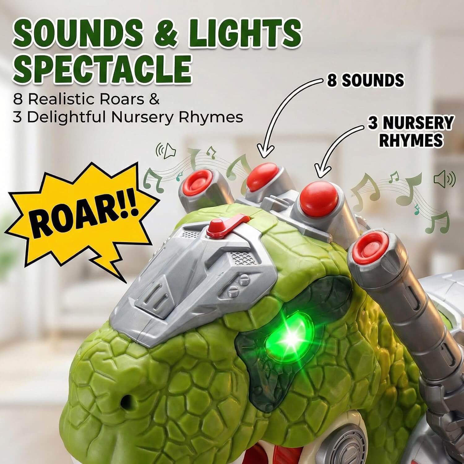Wdebay K01 Kids' Ride-On Dinosaur Toy