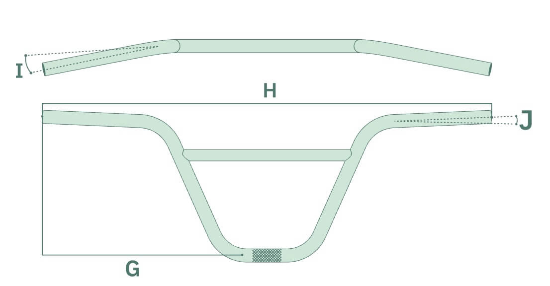 We The People BOMB 4PC Bar Naoto Tamaru Signature 8.25" (22.2mm) BMX Handlebar