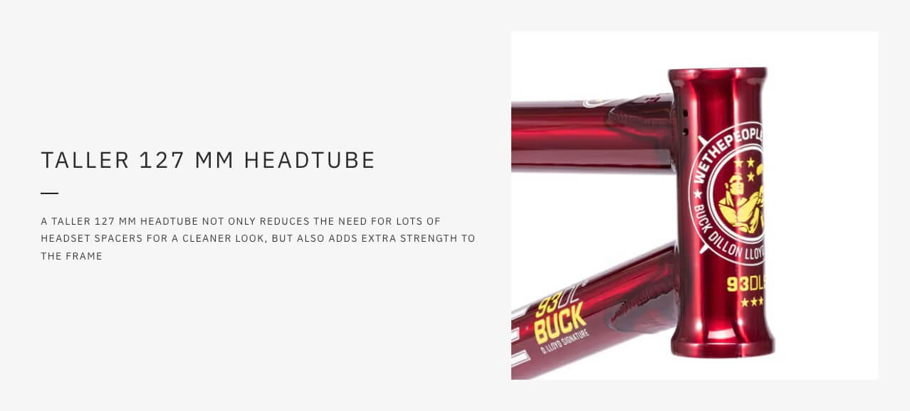 We The People BUCK BMX Bike Frame