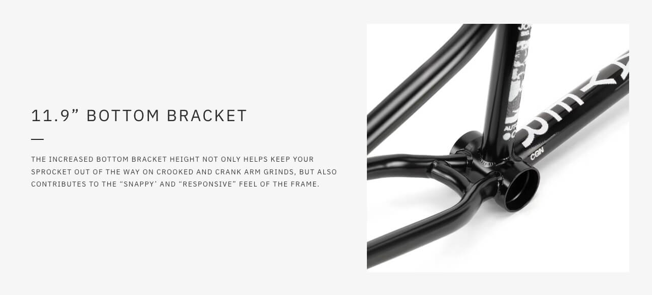 We The People DOOMSAYER Jordan Godwin Signature BMX Bike Frame