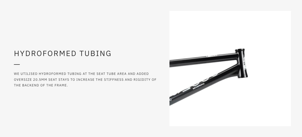 We The People DOOMSAYER Jordan Godwin Signature BMX Bike Frame