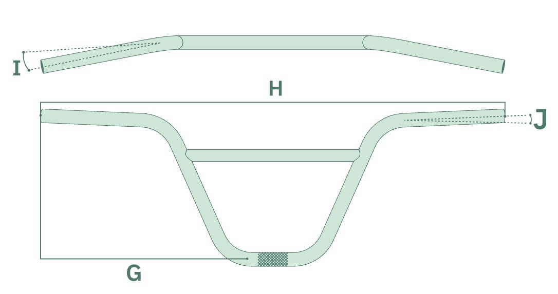 We The People EVERLAST 4PC Bar 8.25" (22.2mm) BMX Handlebar