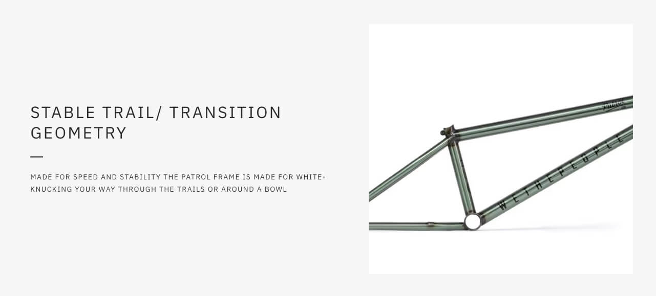 We The People PATROL Trail/Transition Bike Frame