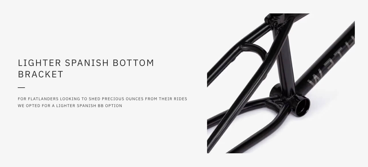 We The People UTOPIA HYBRID BMX Bike Frame