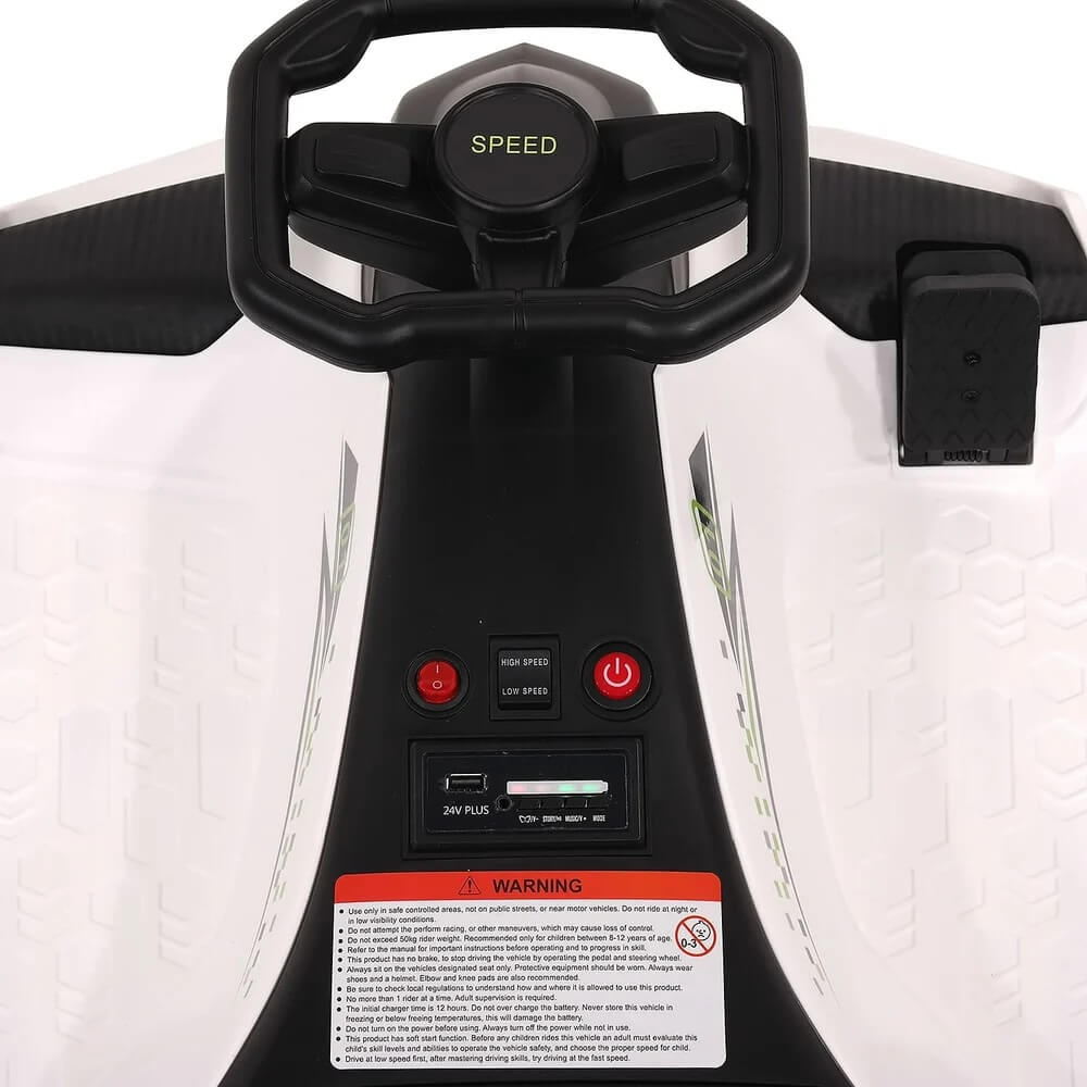 Moderno Kids 360° DRIFT GLIDER 24V Electric Ride-On Go-Kart