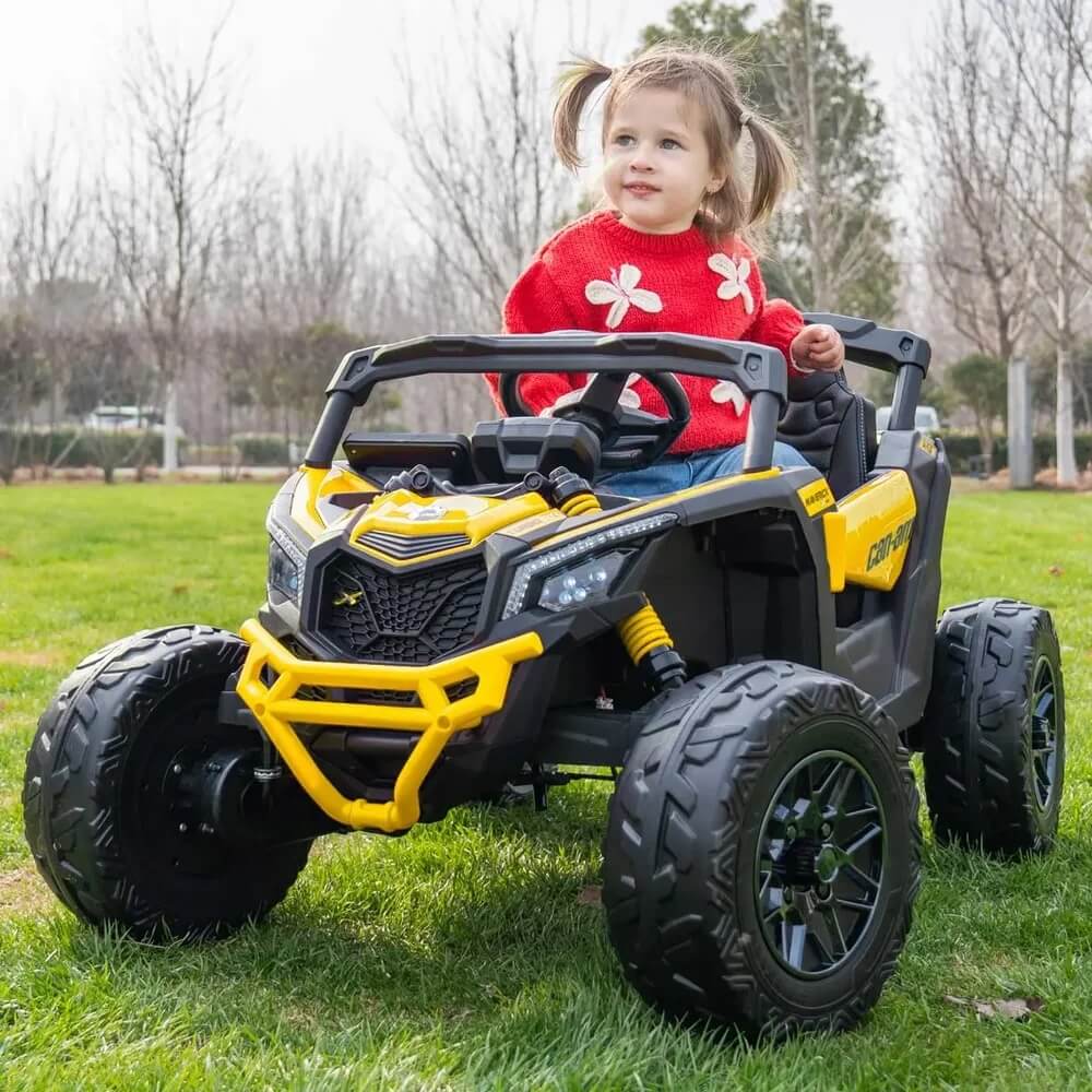 Moderno Kids CAN-AM MAVERICK CUSTOM EDITION 24V Electric UTV Ride-On Car, Parental Remote