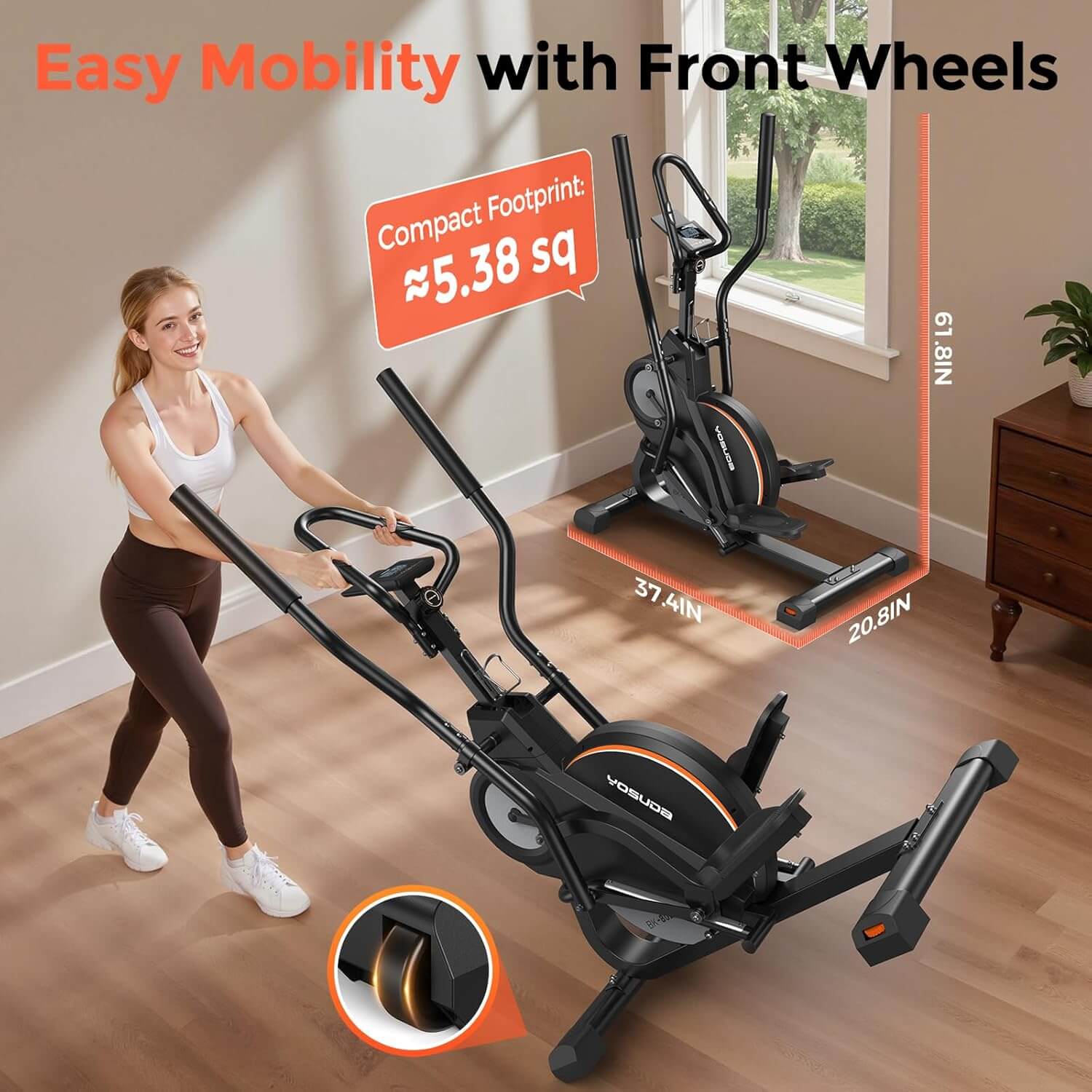 Yosuda DSJ-01 3-In-1 Elliptical Exercise Machine