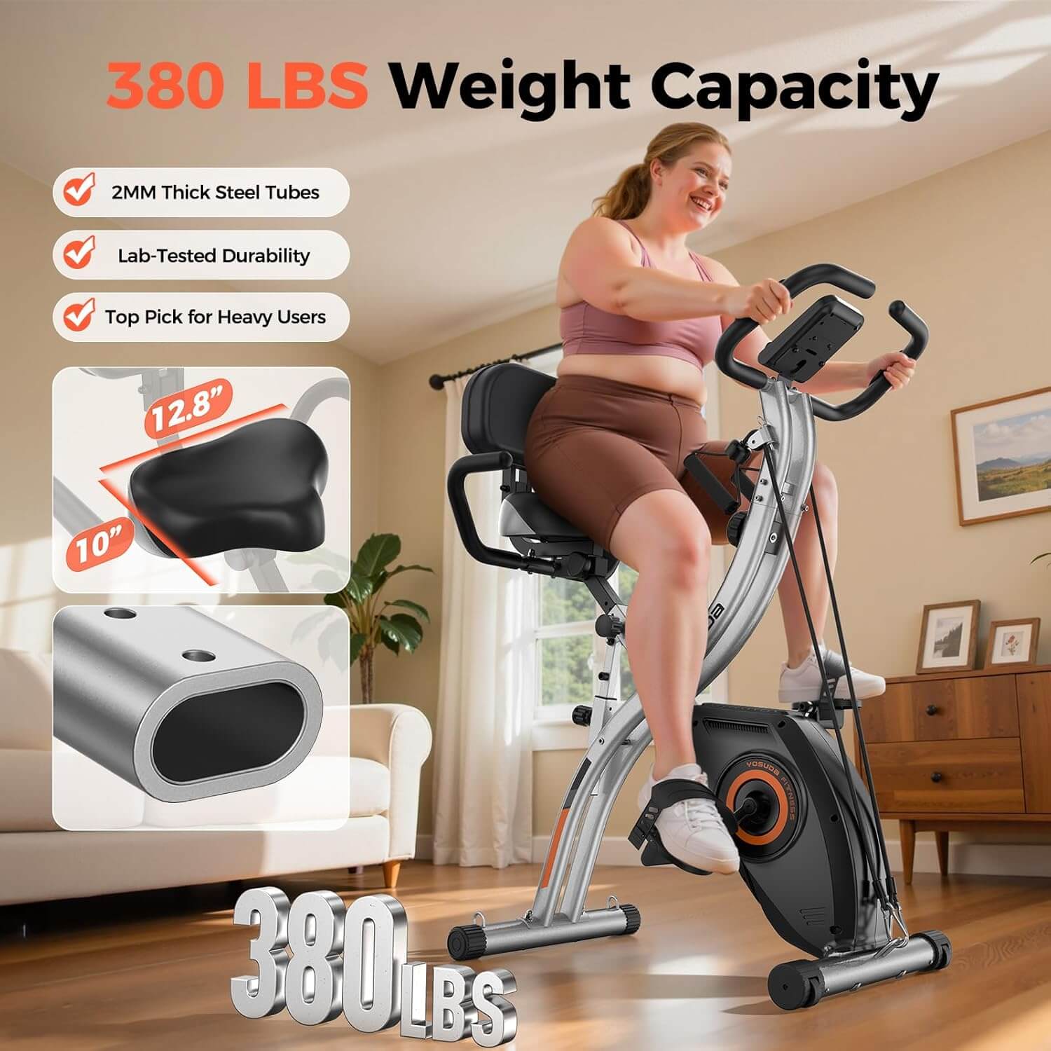 Yosuda Folding Stationary Exercise Bike