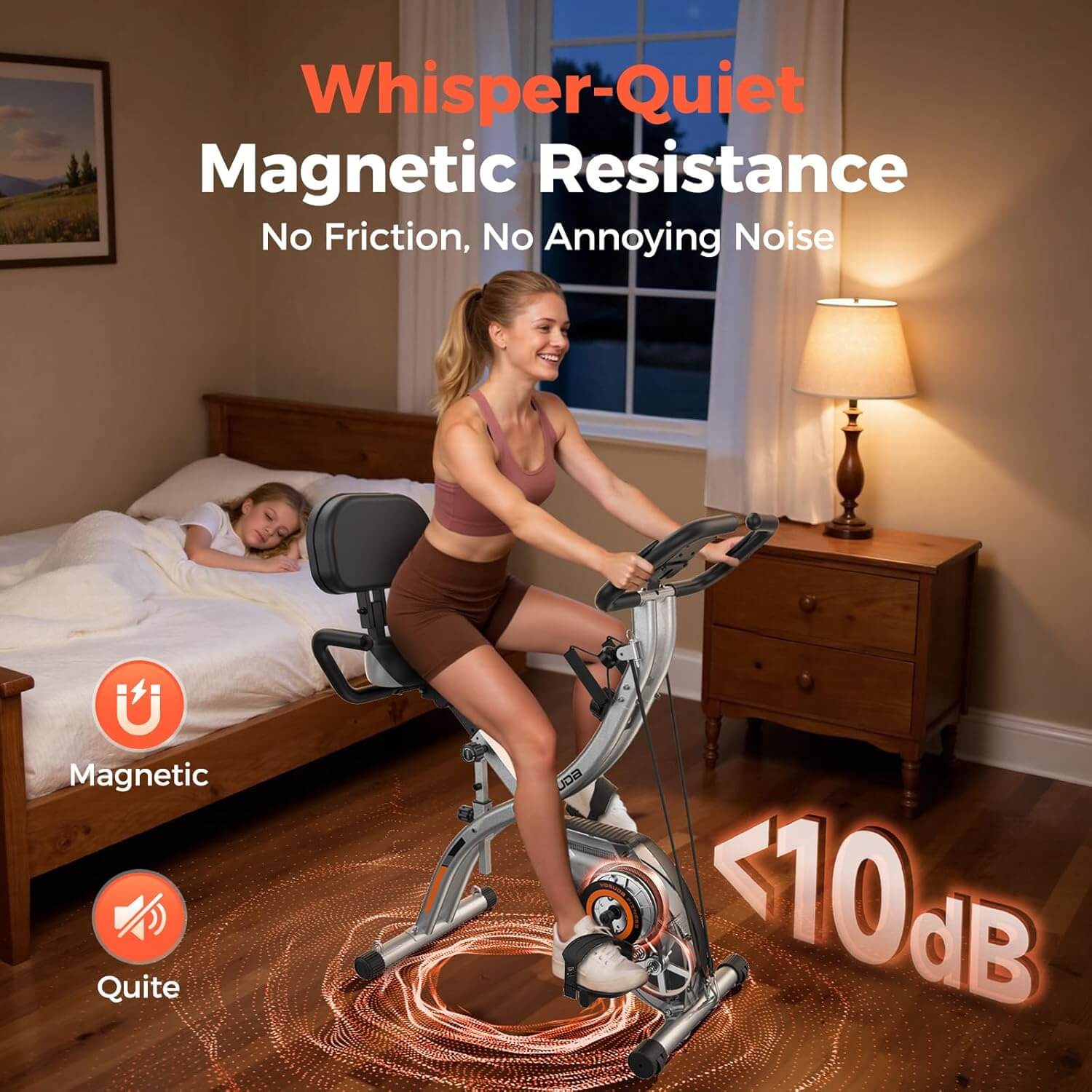 Yosuda Folding Stationary Exercise Bike