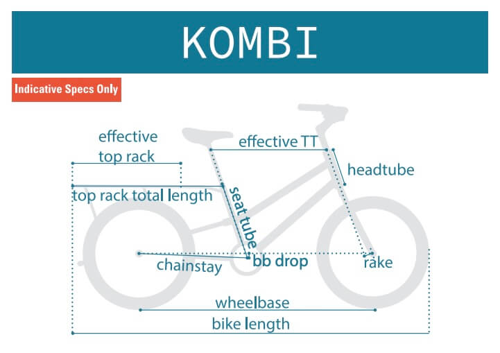 Yuba KOMBI Compact Commuter Longtail Electric Cargo Bike