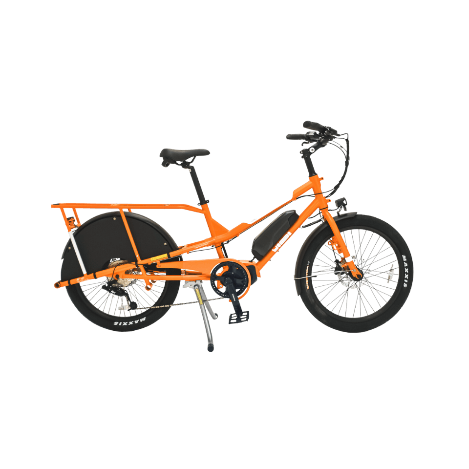 Yuba KOMBI E5 HT Compact Commuter Electric Cargo Bike, Front Fixation Version
