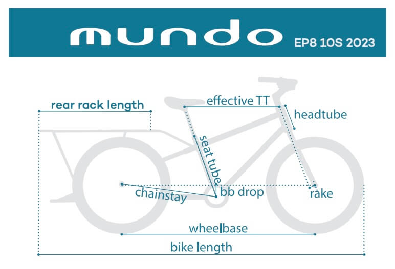 Yuba MUNDO EP8 10S Longtail Electric Cargo Bike, Large Load Capacity