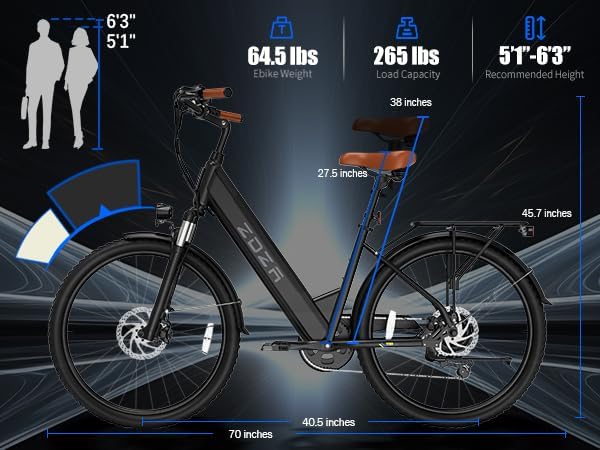 ZDZA ZA02 1200W 48V Front Suspension Electric Bike