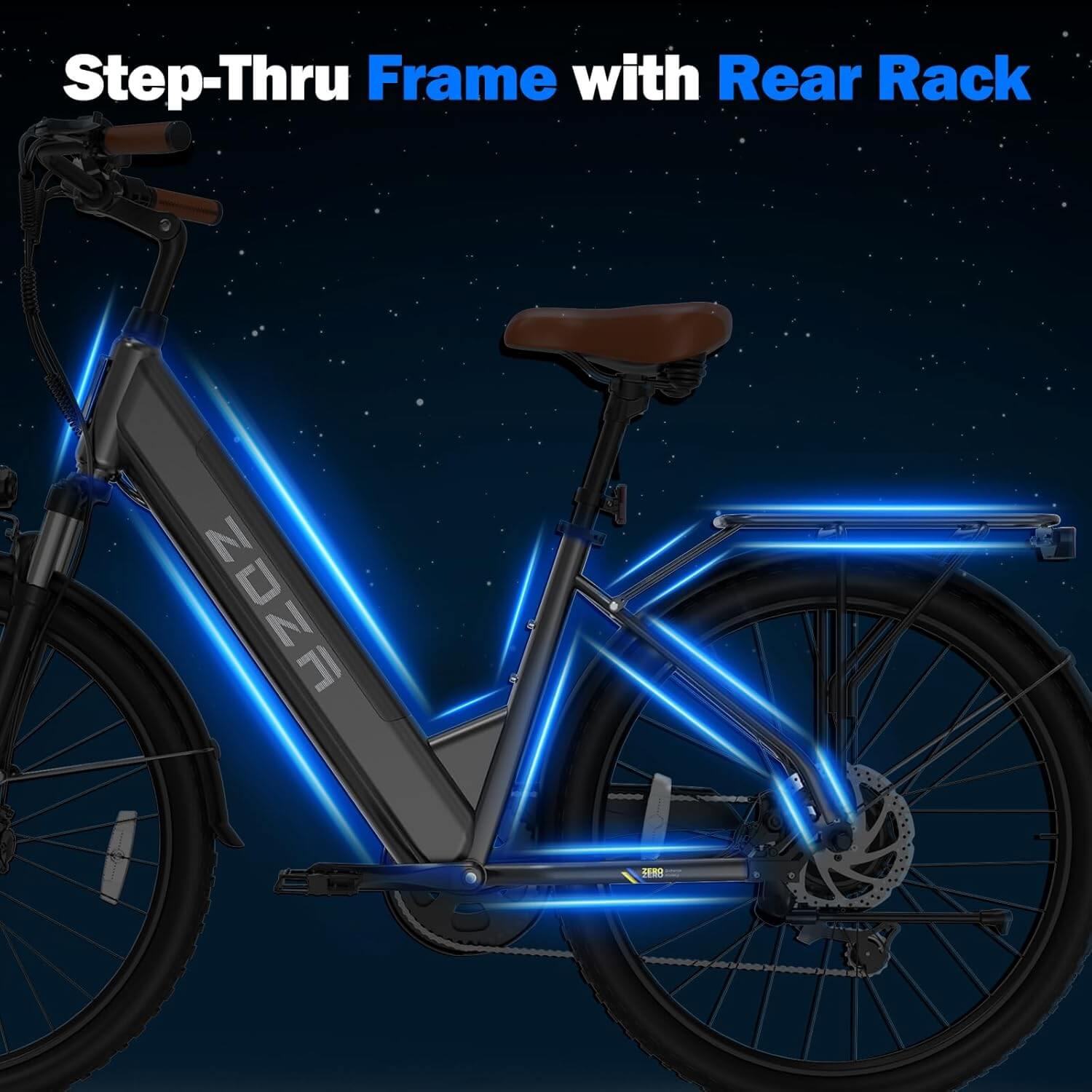 ZDZA ZA02 1200W 48V Front Suspension Electric Bike