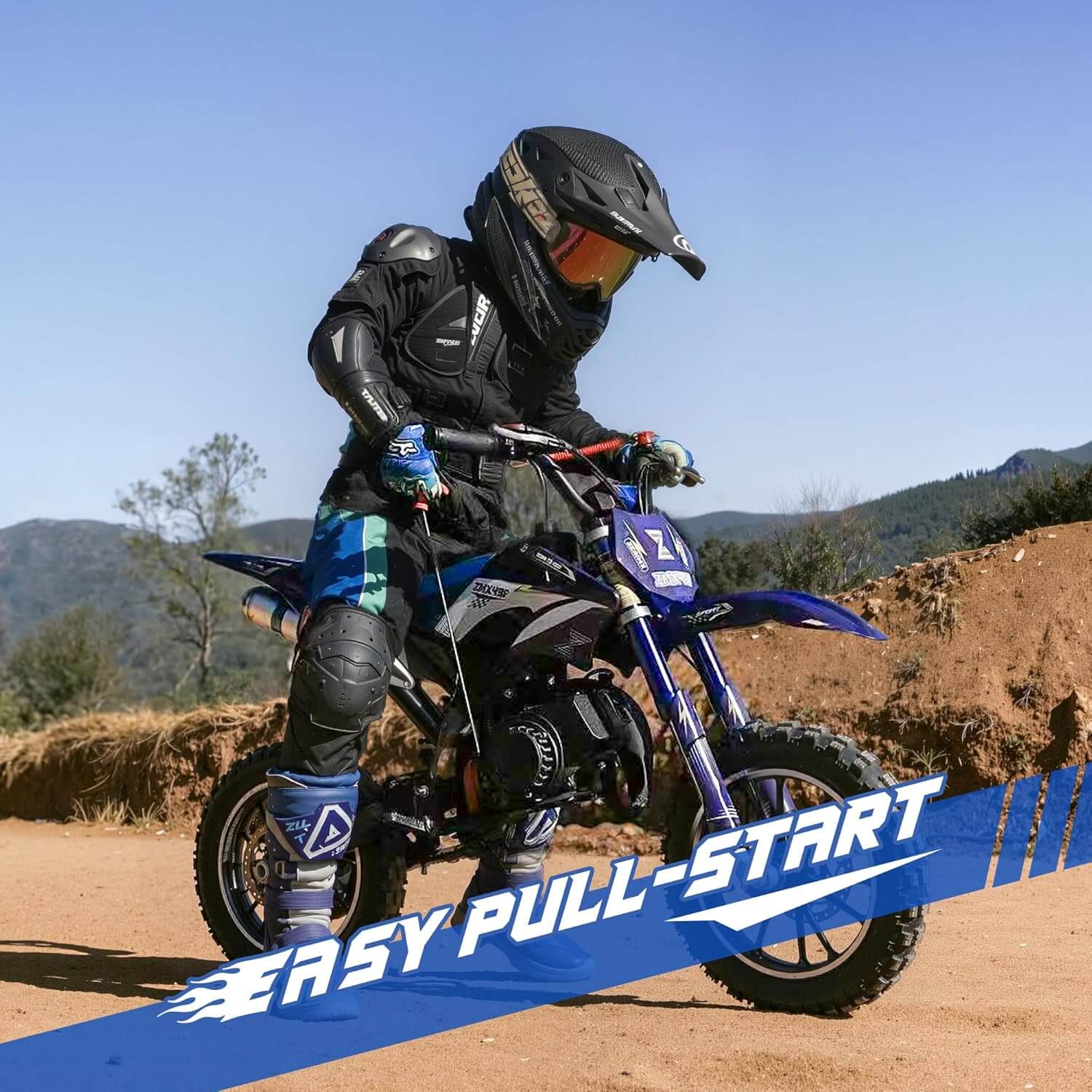 Zeaimx 49cc 2-Stroke Kids' Gas Dirt Mini Bike