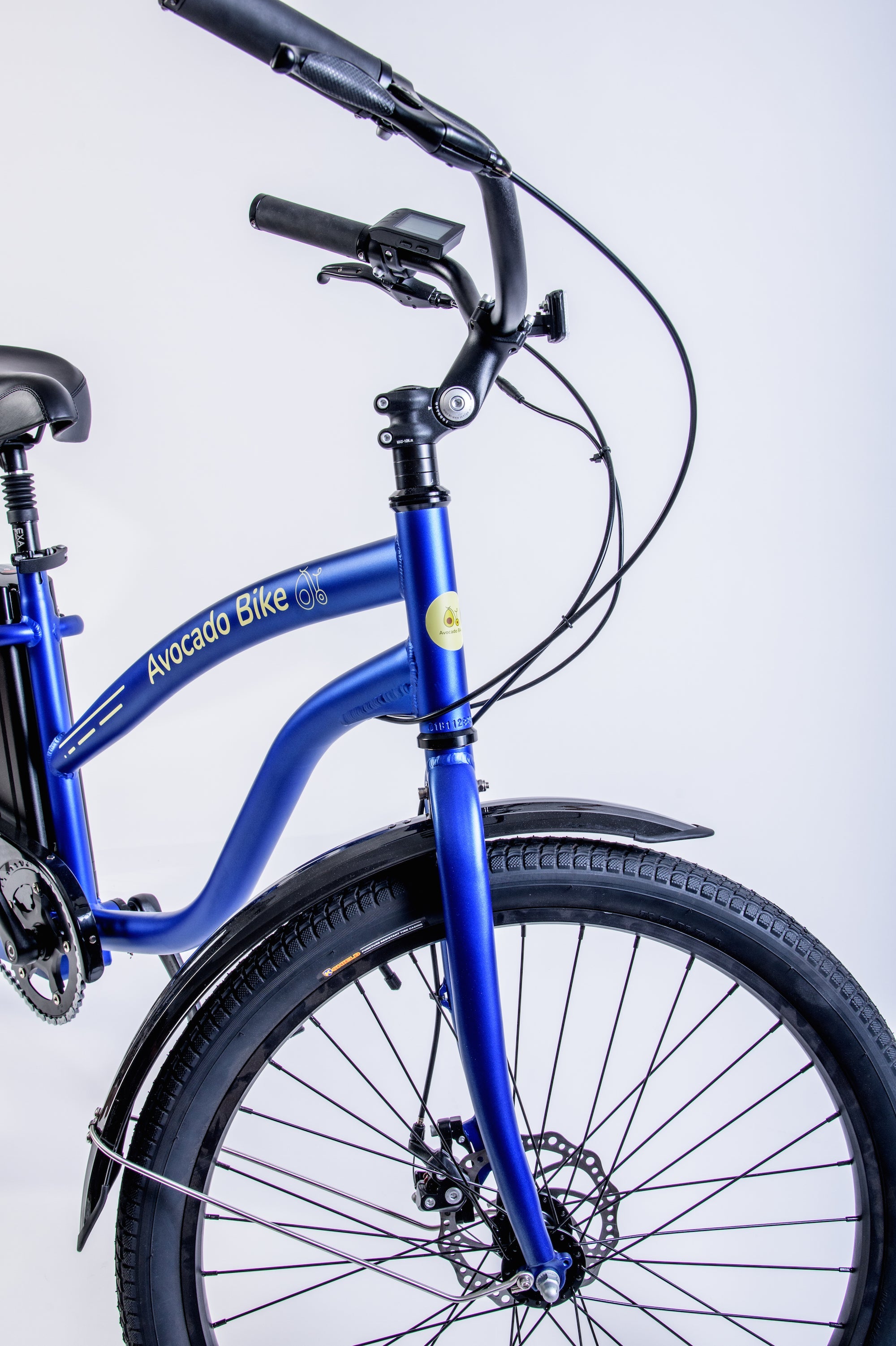 yazoo crossbike c3 8 2026 Avocado COLIGNY 350W 8 Speed Aluminum Electric Beach Cruiser Bike Matte Blue