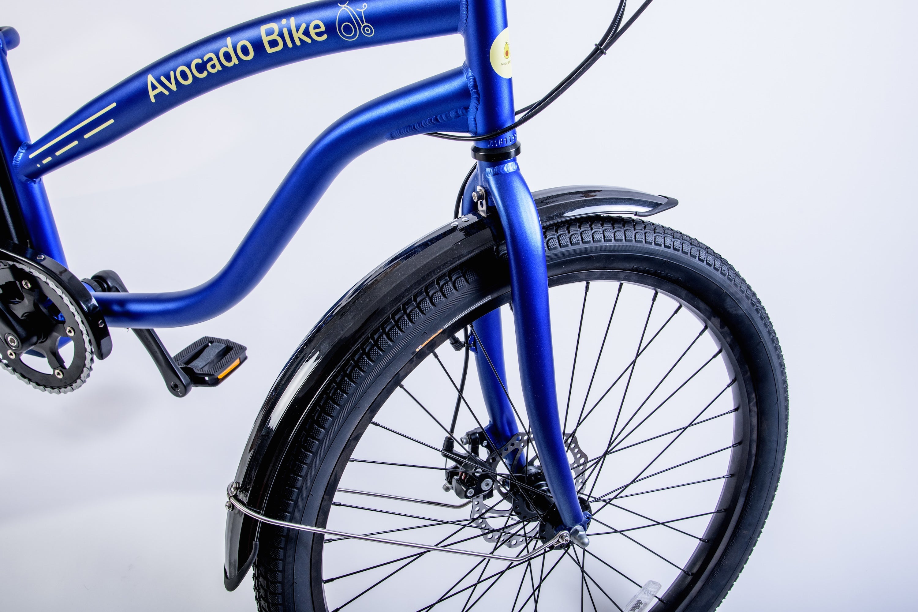 yazoo crossbike c3 8 2026 Avocado COLIGNY 350W 8 Speed Aluminum Electric Beach Cruiser Bike Matte Blue