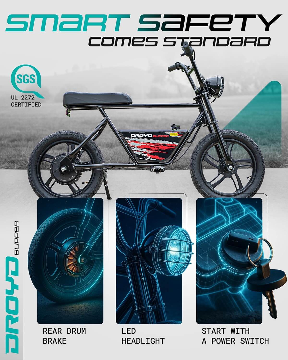 Droyd BLIPPER PLUS Kids' Electric Mini Bike