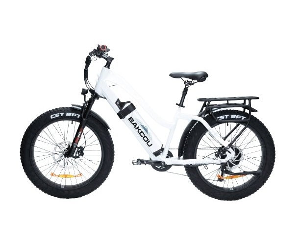 2026 Bakcou FLATLANDER ST 24" Step-Through 750W 48V Fat Tire Electric Bike