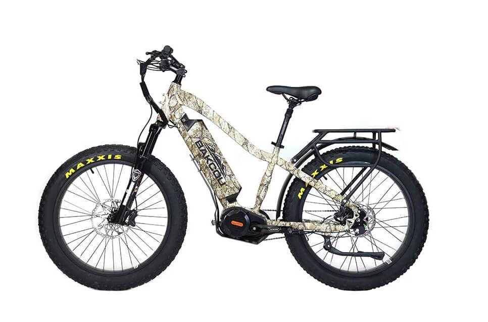 2026 Bakcou Mule Jäger Mid Drive Torque Sensor Suspension Fat Tire Electric Bike