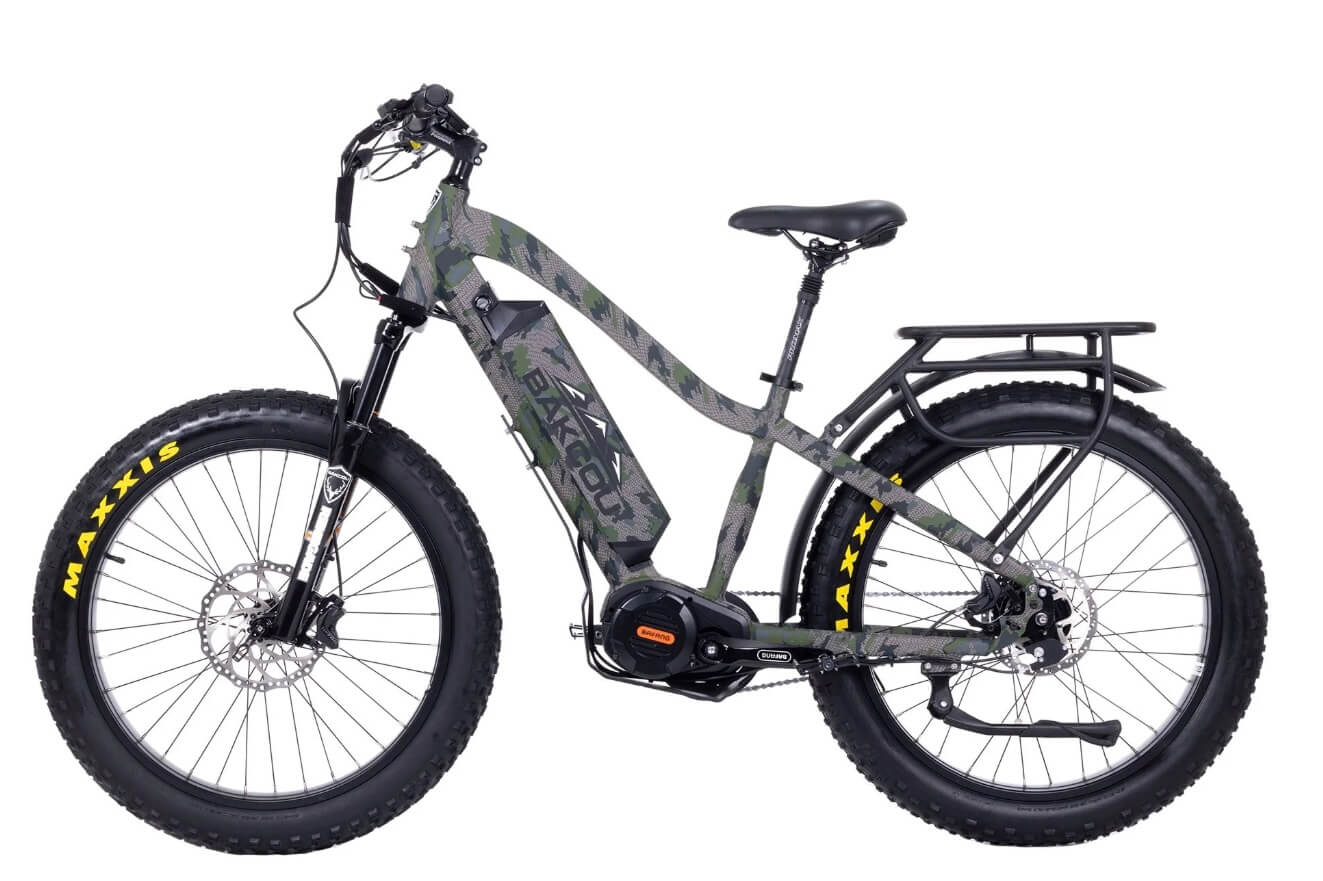 2026 Bakcou Mule Jäger Mid Drive Torque Sensor Suspension Fat Tire Electric Bike