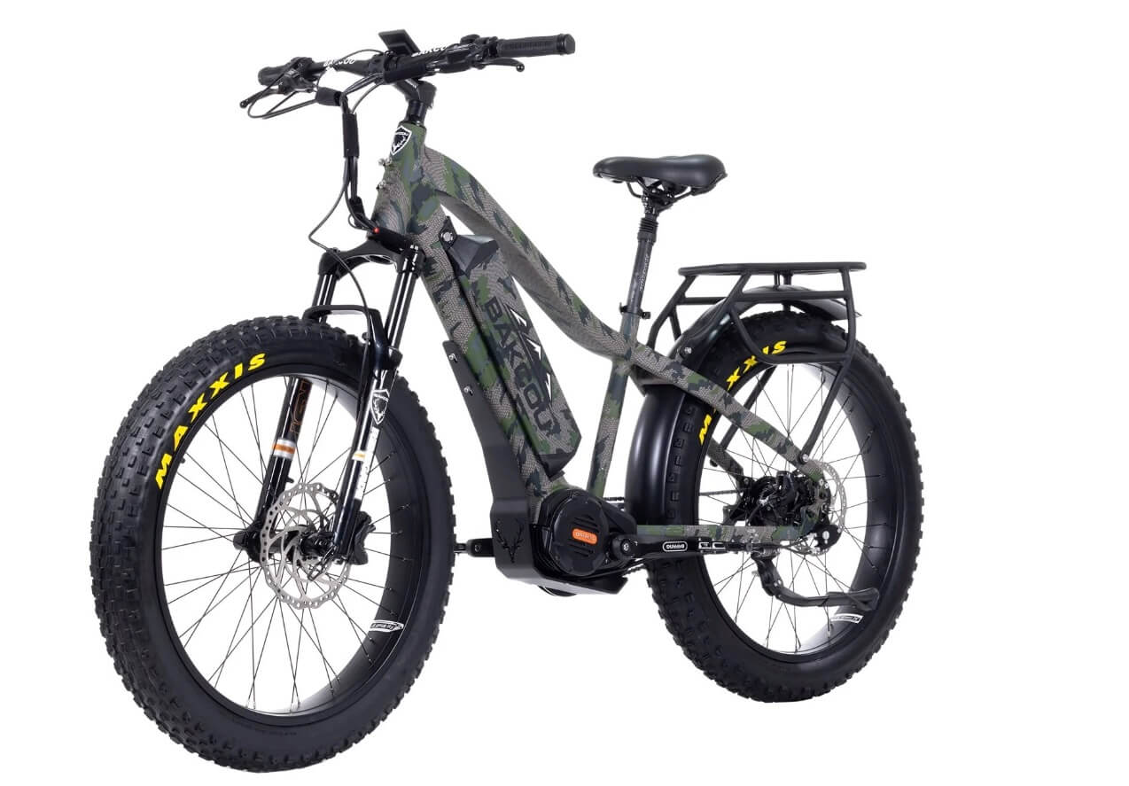 2026 Bakcou Mule Jäger Mid Drive Torque Sensor Suspension Fat Tire Electric Bike