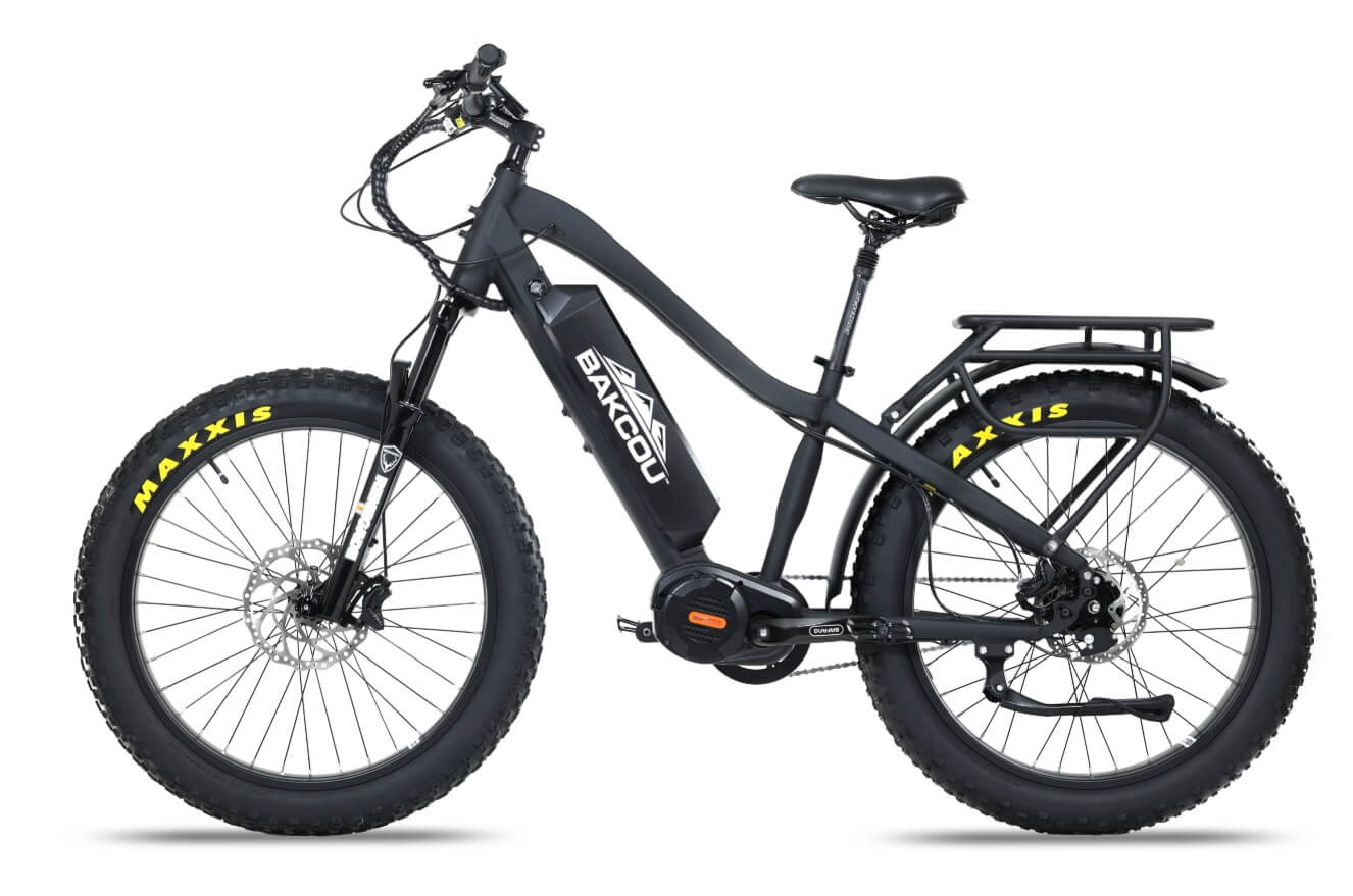 2026 Bakcou Mule Jäger Mid Drive Torque Sensor Suspension Fat Tire Electric Bike