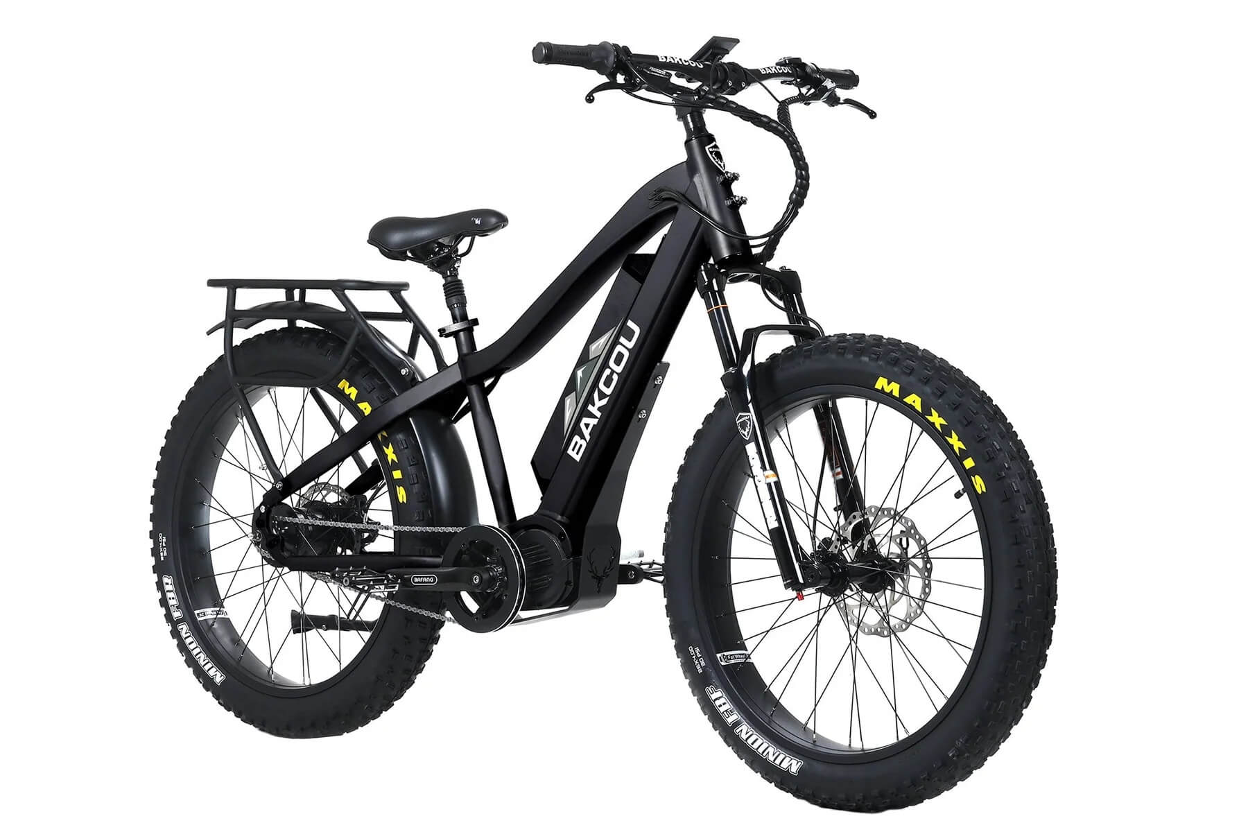 2026 Bakcou Mule Jäger Mid Drive Torque Sensor Suspension Fat Tire Electric Bike