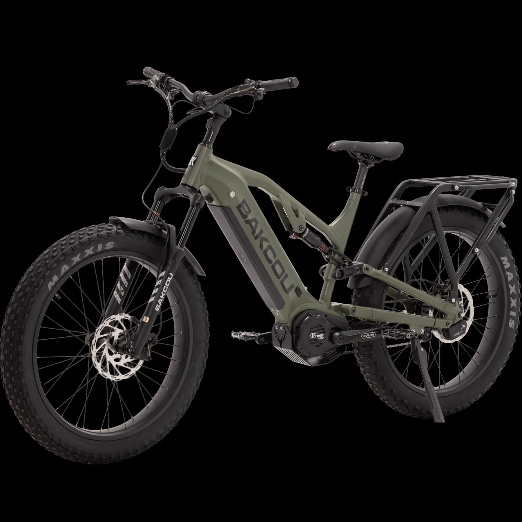 2026 Bakcou Scout Jäger SD Mid Drive 14 Speed Suspension Electric Bike