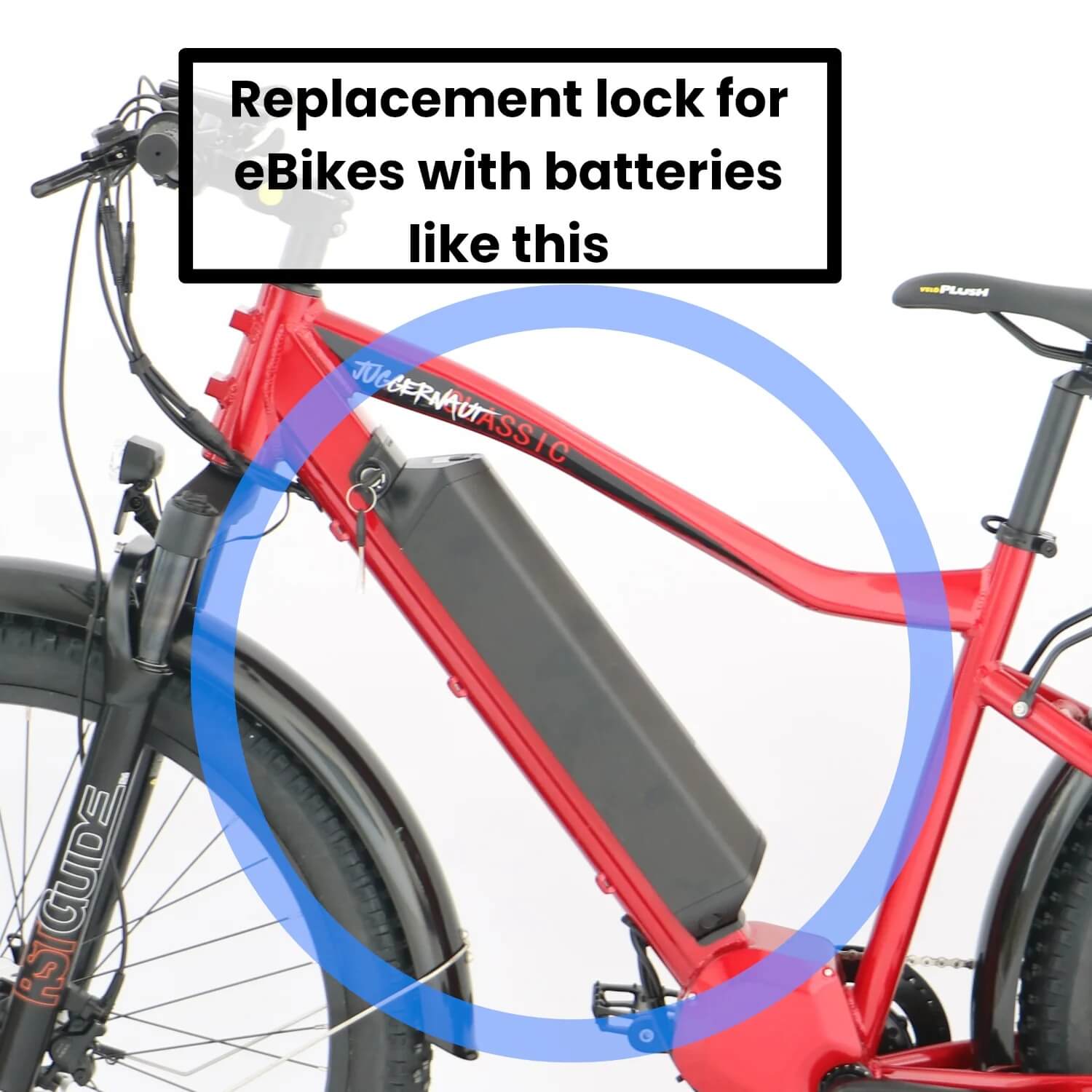 Biktrix Replacement REENTION DORADO BATTERY LOCK and KEY for Electric Bikes