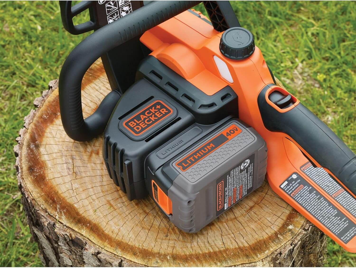 Black Decker 40V Max 12″ Cordless Electric Chainsaw, LCS1240