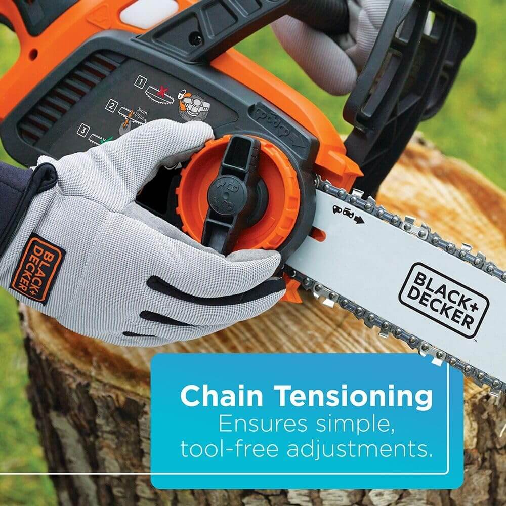 Black Decker 40V Max 12″ Cordless Electric Chainsaw, LCS1240