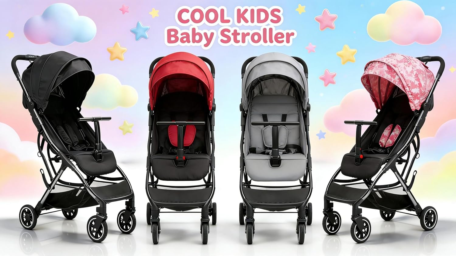 COOL KIDS Automatic Fold Portable Stroller