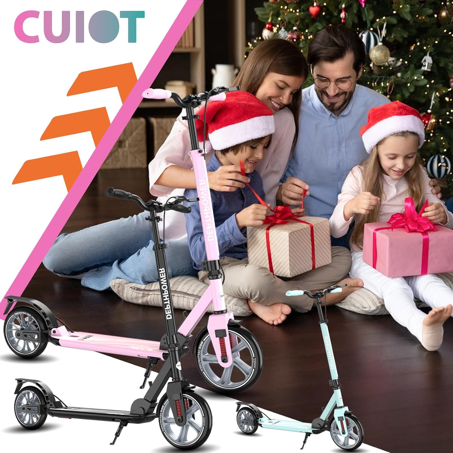 CUIOT Store Big Wheels Youth Kick Scooter, Ages 6+