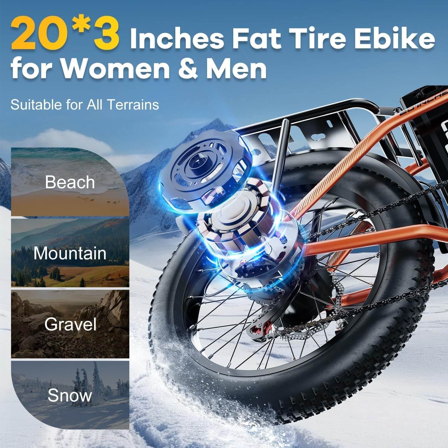 Cybervelo 20" EK5 750W 48V 16Ah Full Suspension Adults Folding Electric Bike