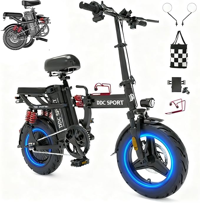 DCC Sport M1 750W 48V 20Ah Full Suspension Adults Folding Electric Bike