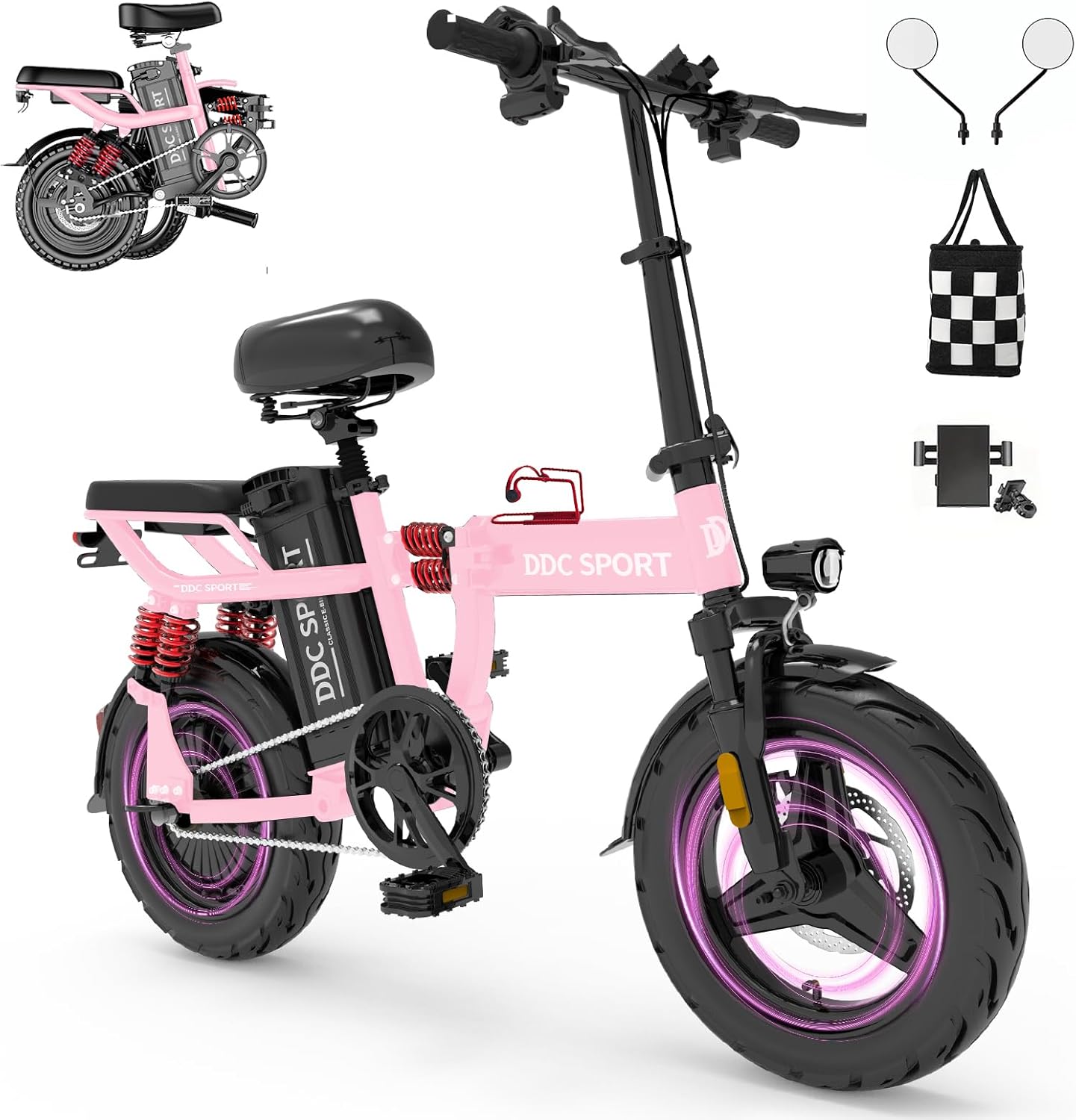 DCC Sport M1 750W 48V 20Ah Full Suspension Adults Folding Electric Bike