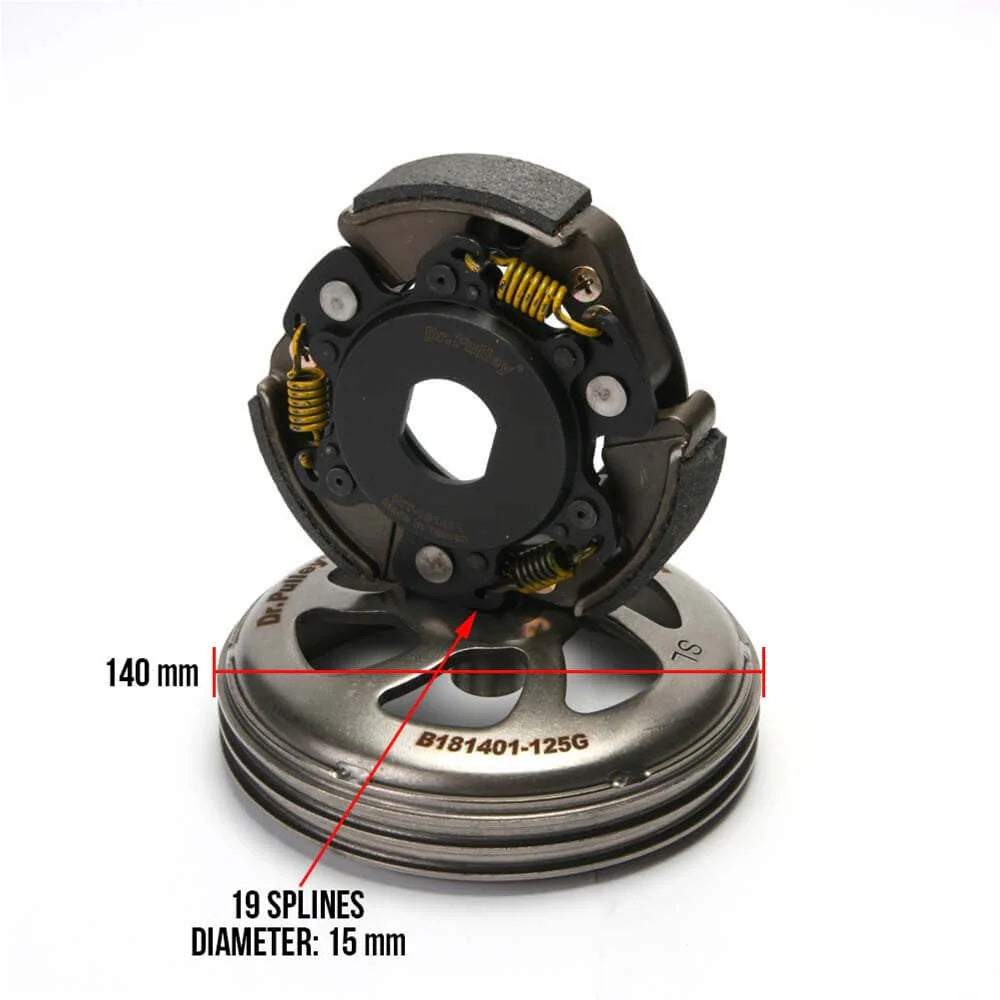 Dr. Pulley GY6 HiT Clutch for 125cc/150cc/200cc Engines, 45 Degree, 169-431